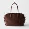 Prada 1BG600 Large Tote Bag in Leather Brown