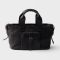 Prada 1BG660 Route Medium Tote Bag in Leather Black