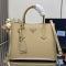 Prada 1BG775 Double Large Tote Bag in Saffiano Leather Beige