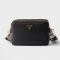 Prada 1BH082 Small Shoulder Bag in Leather Black