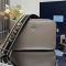 Prada 1BH082 Small Shoulder Bag in Leather with Shoulder Strap Grey