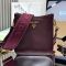 Prada 1BH191 Mini Shoulder Bag in Leather Burgundy