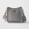 Prada 1BH191 Mini Shoulder Bag in Leather Grey