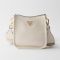 Prada 1BH191 Mini Shoulder Bag in Leather White