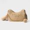 Prada 1BH204 Re-Edition 2005 Crochet Bag in Raffia with Embroidered Logo Beige
