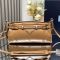 Prada 1BH215 Bonnie Small Shoulder Bag in Leather Brown