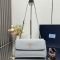 Prada 1BN022 Small Shoulder Bag in Leather Light Blue