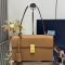 Prada 1BN023 Soft Sound Medium Shoulder Bag in Leather Brown