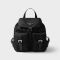 Prada 1BZ677 Small Backpack in Re-Nylon Black