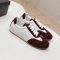 Prada 1E151O Sneakers Women Nappa Leather and Suede Burgundy