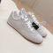Prada 1E152O Sneakers Women Suede Grey