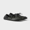 Prada 1E434O Shuffle Boat Shoes Women Antiqued Leather Black