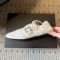 Prada 1E460O Collapse Sneakers Women Canvas with Buckled Strap White
