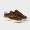 Prada 1E503O Sneakers Unisex Mesh Fabric and Suede Brown