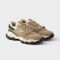 Prada 1E506O Sneakers Unisex Mesh Fabric and Suede Beige