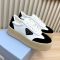 Prada 1E928N Downtown Bold Platform Sneakers Women Leather and Suede Black/White