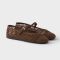 Prada 1F364O Crochet Ballerinas Women Cotton Brown
