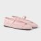 Prada 1F364O Crochet Ballerinas Women Cotton Pink