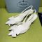 Prada 1I308O Slingback Pumps 75mm Women Mesh Fabric White