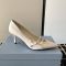 Prada 1I442O Pumps 75mm Women Leather White