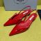 Prada 1I454O Slingback Pumps 45mm Women Patent Leather Red