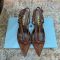 Prada 1I675O Slingback Pumps Women Suede Brown