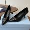 Prada 1I685O Pointy Toe Pumps 75mm Women Patent Leather Black