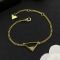 Prada 1IB621 Triangle Bracelet In Metal Gold