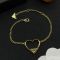Prada 1IB623 Heart Bracelet In Metal Gold