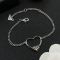 Prada 1IB623 Heart Bracelet In Metal Silver