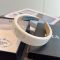 Prada 1IH080 Headband in Re-Nylon with Crystals Logo White