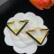 Prada 1IO146 Triangle Earrings In Metal Gold