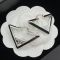 Prada 1IO146 Triangle Earrings In Metal Silver