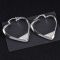 Prada 1IO148 Heart Earrings In Metal Silver