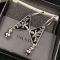 Prada 1JO903 Ball Smalto Jewels Pendant Earrings In Metal Silver/Black