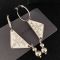 Prada 1JO903 Ball Smalto Jewels Pendant Earrings In Metal Silver/White