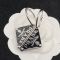 Prada 1JO977 Symbole Pendant Earrings In Metal Silver/Black