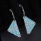 Prada 1JO977 Symbole Pendant Earrings In Metal Silver/Blue