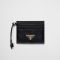 Prada 1MC025 Card Holder in Leather Black