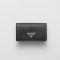 Prada 1MC122 Card Holder in Saffiano Leather Black/Silver