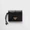 Prada 1MV204 Small Wallet in Leather Black