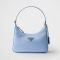 Prada 1N204M Re-Edition 2005 Mini Bag in Re-Nylon and Saffiano Blue