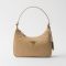 Prada 1N204M Re-Edition 2005 Mini Bag in Re-Nylon and Saffiano Camel