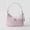 Prada 1N204M Re-Edition 2005 Mini Bag in Re-Nylon and Saffiano Pink