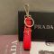 Prada 1PP142 Keychain in Saffiano Leather Red