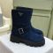 Prada 1U187O Boots Women Suede Blue