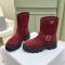 Prada 1U187O Boots Women Suede Red