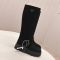 Prada 1U187O High Boots Women Suede Black