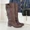 Prada 1U275O High Boots Women Leather Brown