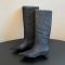 Prada 1W300O Boots Women Leather Dark Blue